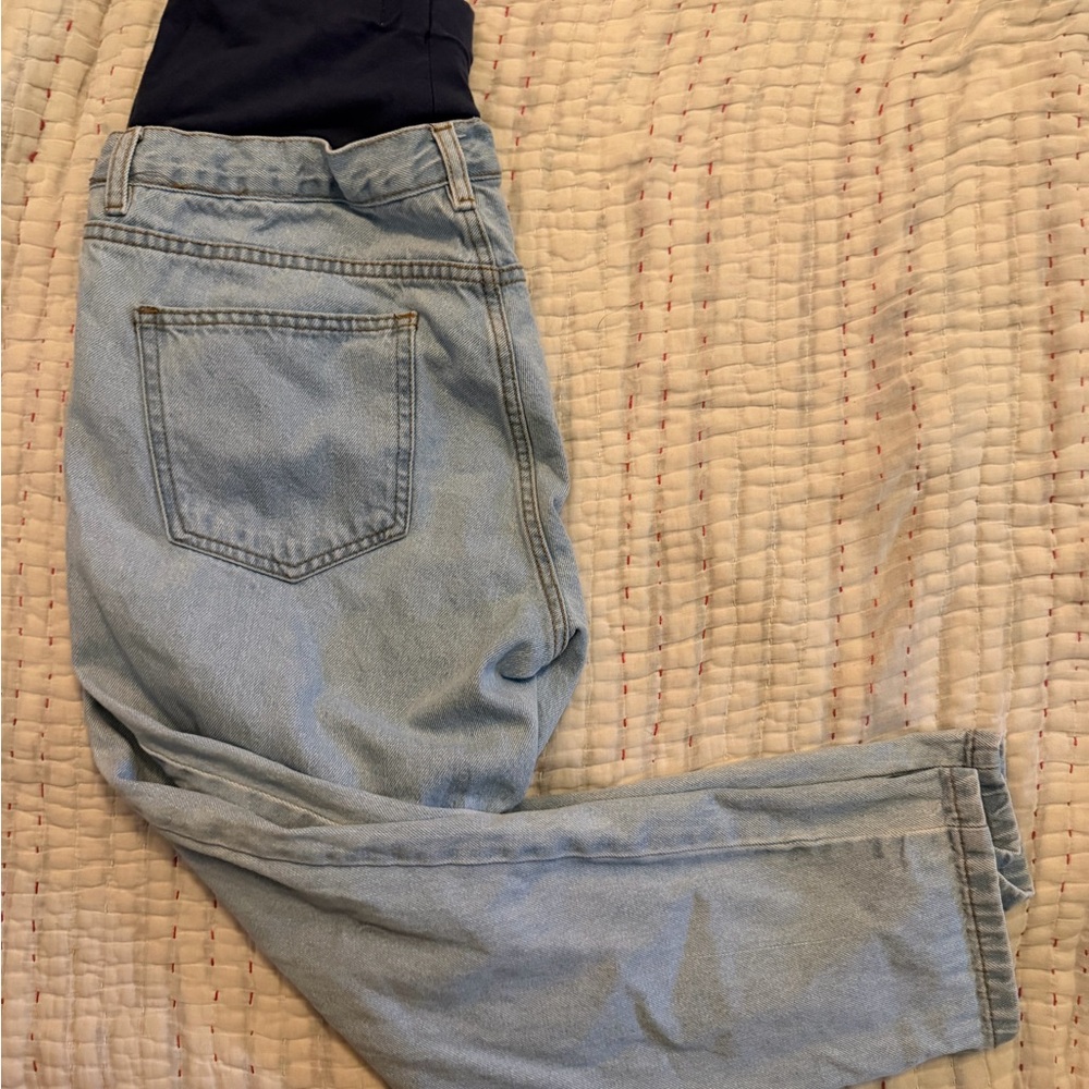 Maternity Light Wash Topshop Jeans - Light Blue
